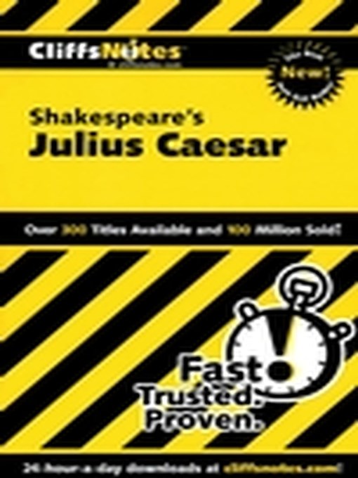 Cover image for CliffsNotes on Shakespeare's Julius Caesar